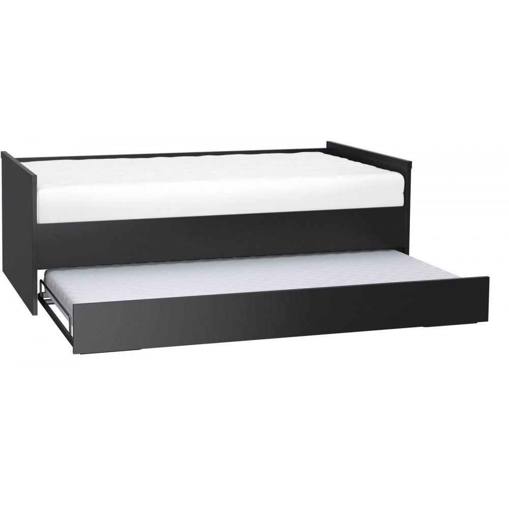 Καναπές - Κρεβάτι Young με συρτάρι-Μαύρο