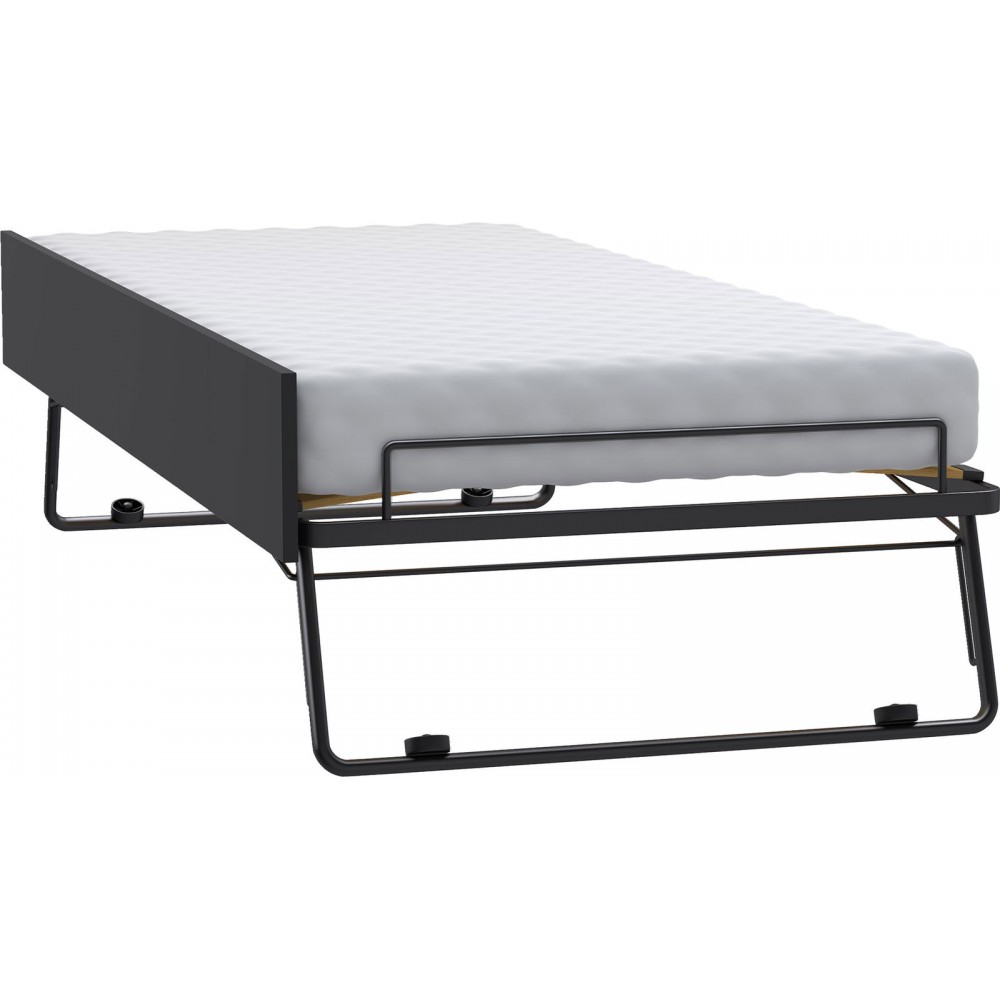 Καναπές - Κρεβάτι Young με συρτάρι-Μαύρο