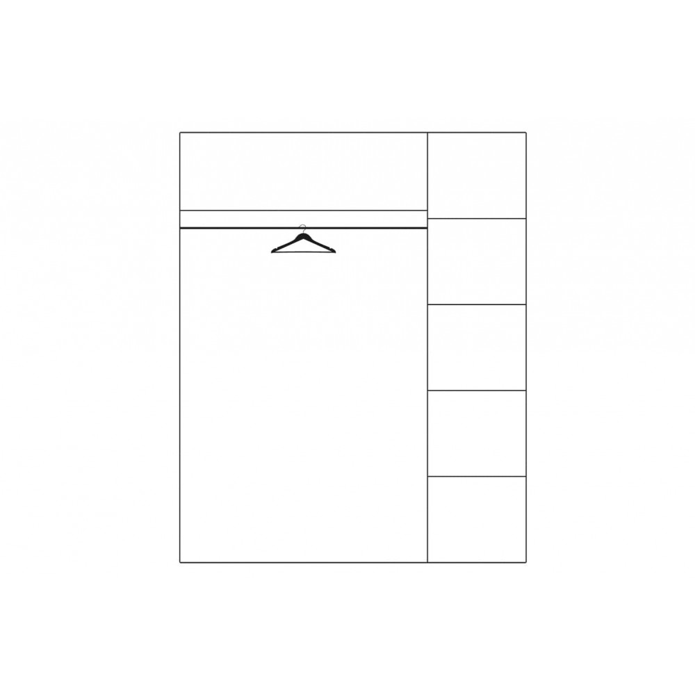 Ντουλάπα Denny τρίφυλλη