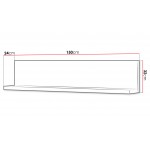 Ράφι Bron-Γκρι - Λευκό