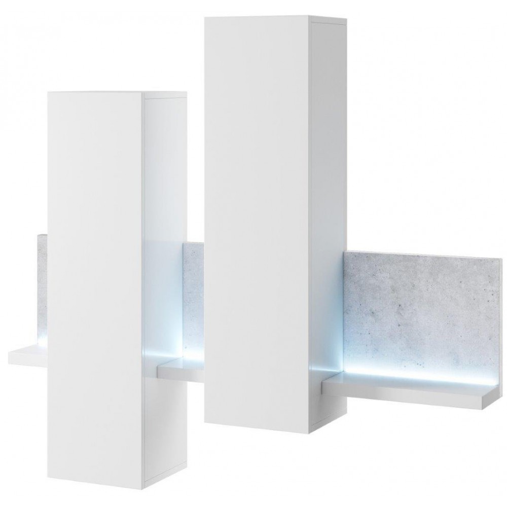 Βιτρίνα Bron-Γκρι - Λευκό