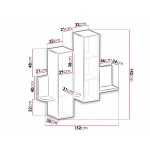 Βιτρίνα Bron-Γκρι - Λευκό
