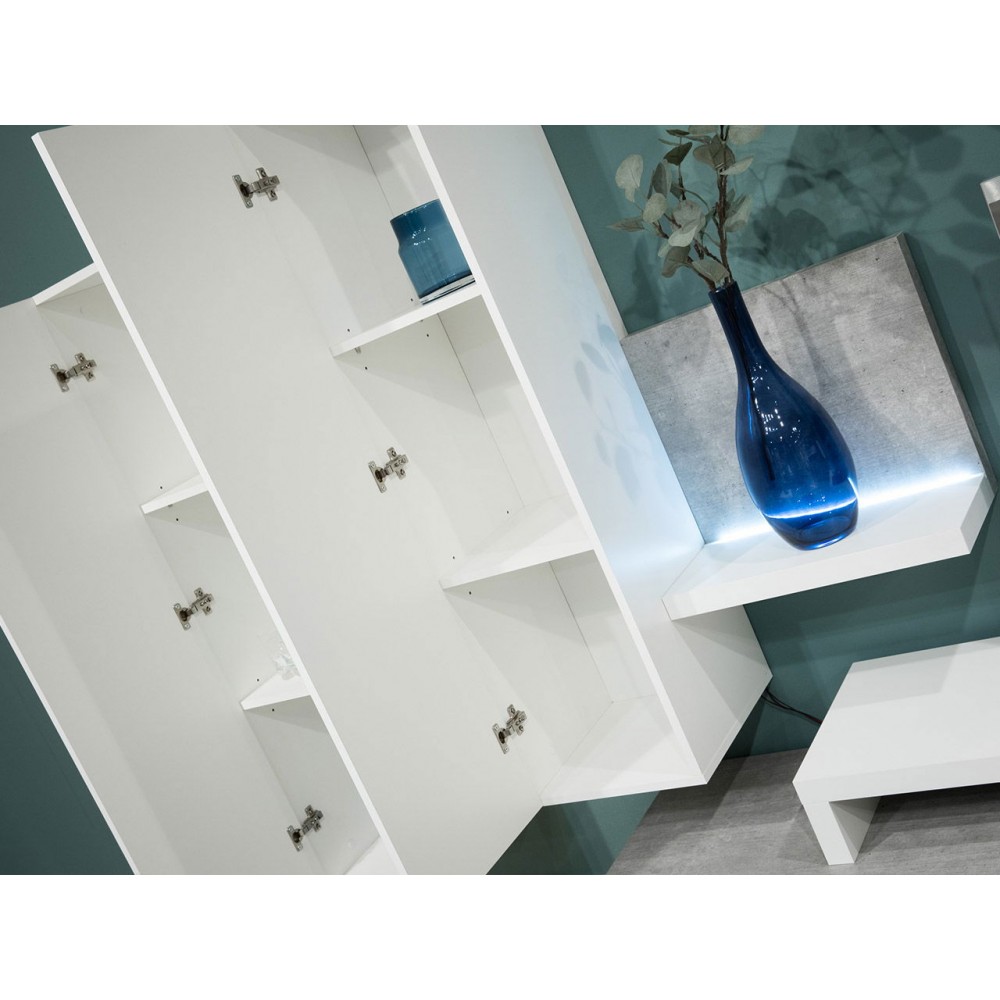 Βιτρίνα Bron-Γκρι - Λευκό