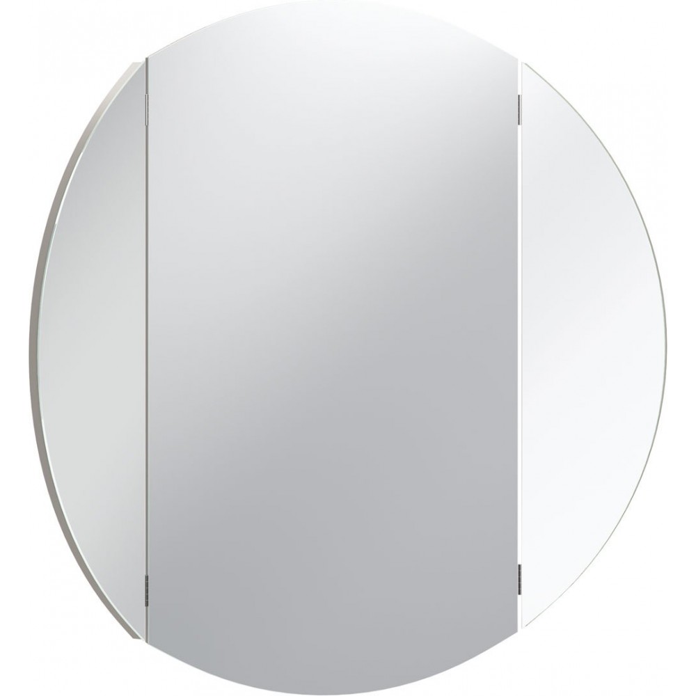 Καθρέπτης Simple Round-Γκρι