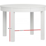 Τραπέζι Simple Round επεκτεινόμενο 110x110x78