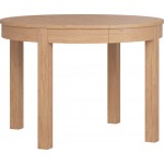 Τραπέζι Simple Round επεκτεινόμενο-Φυσικό 110x110x78