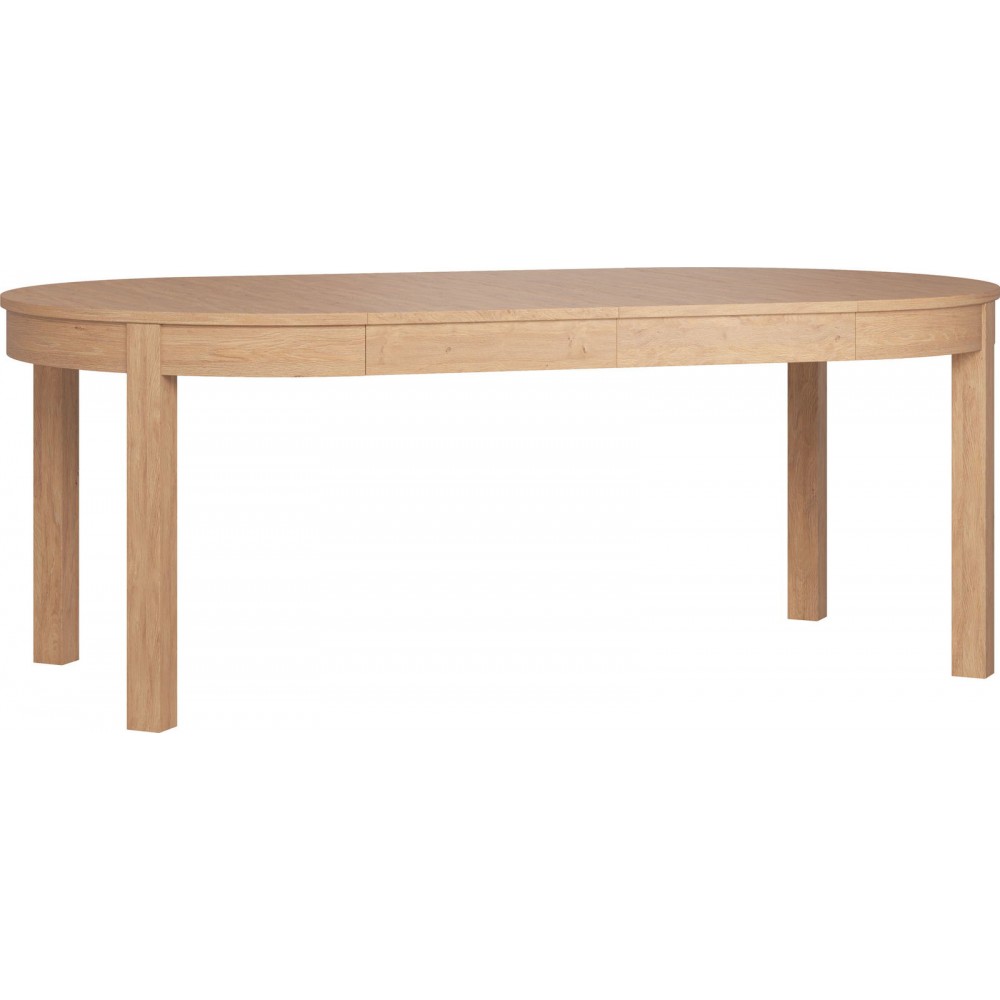 Τραπέζι Simple Round επεκτεινόμενο-Φυσικό 110x110x78