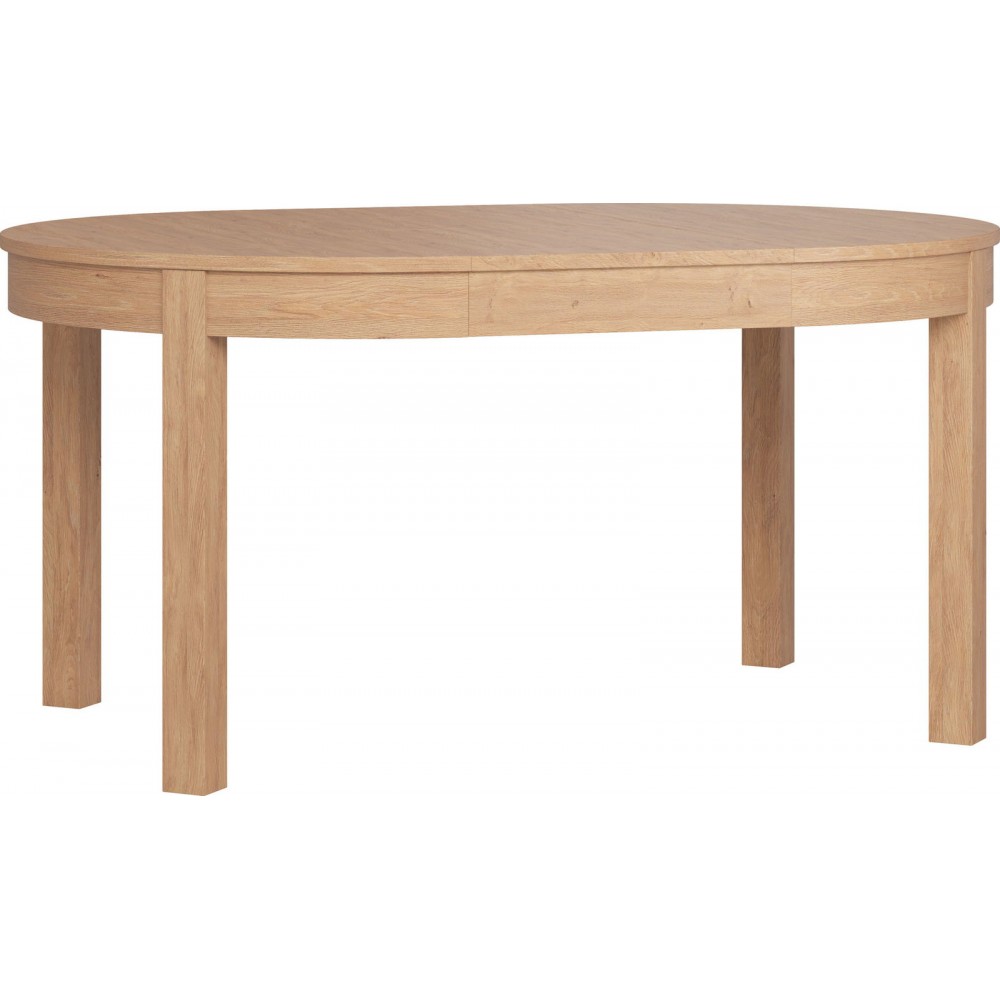 Τραπέζι Simple Round επεκτεινόμενο-Φυσικό 110x110x78