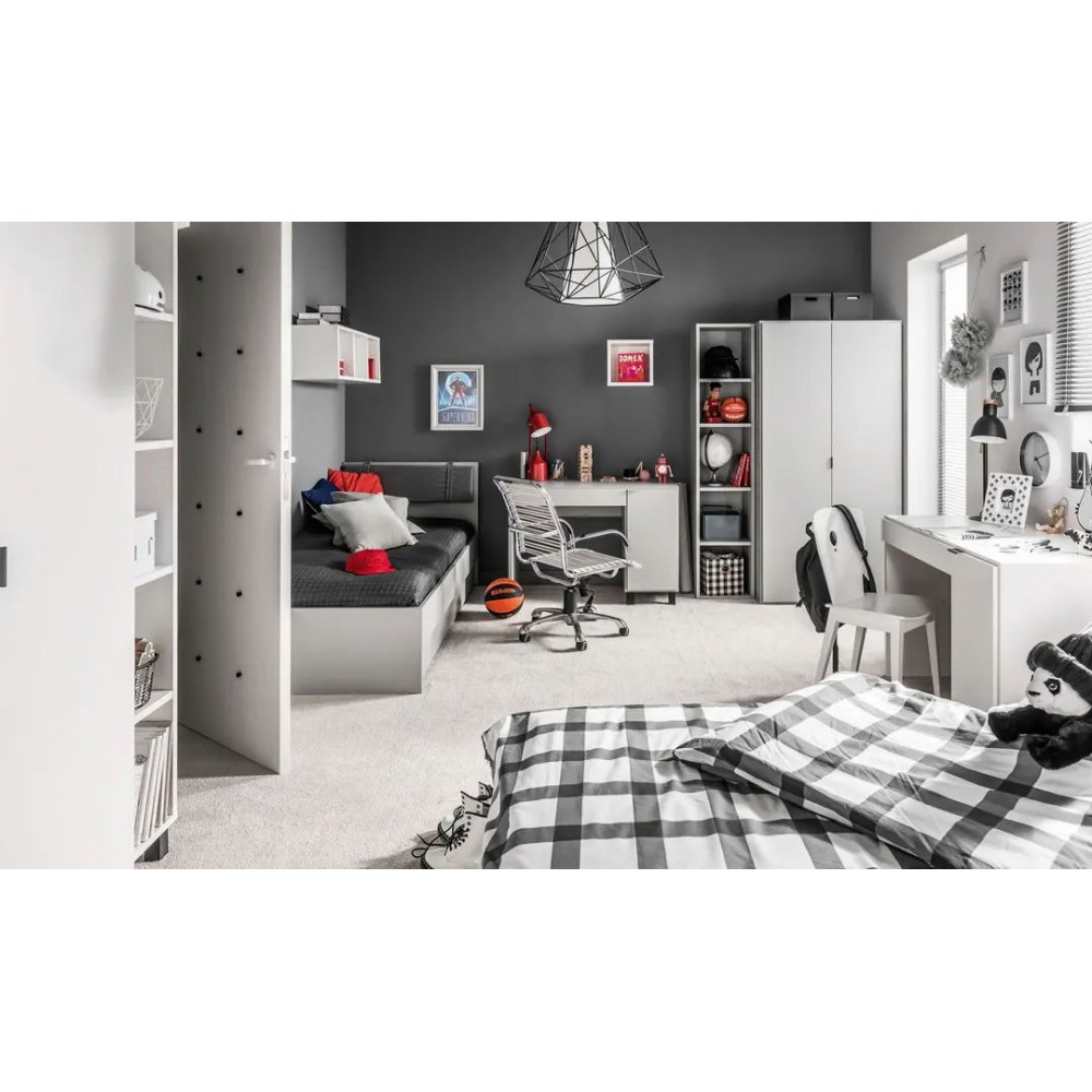 Κρεβάτι παιδικό Simple-Λευκό