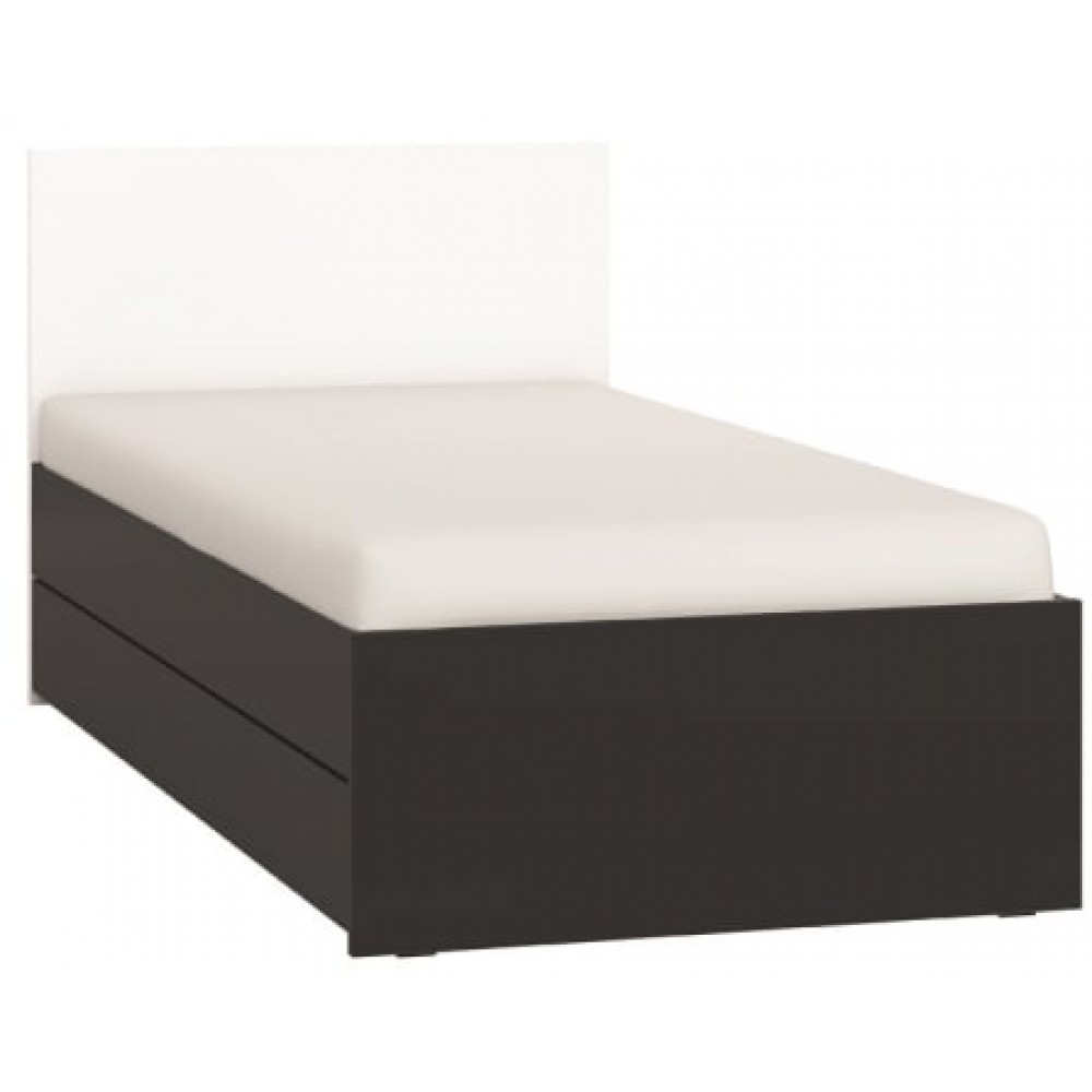 Κρεβάτι παιδικό Simple-Μαύρο - Λευκό