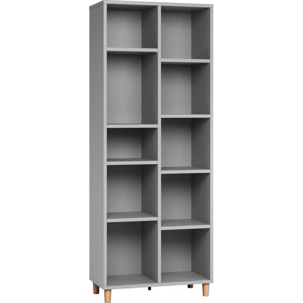 Βιβλιοθήκη Simple 2x5-Γκρι