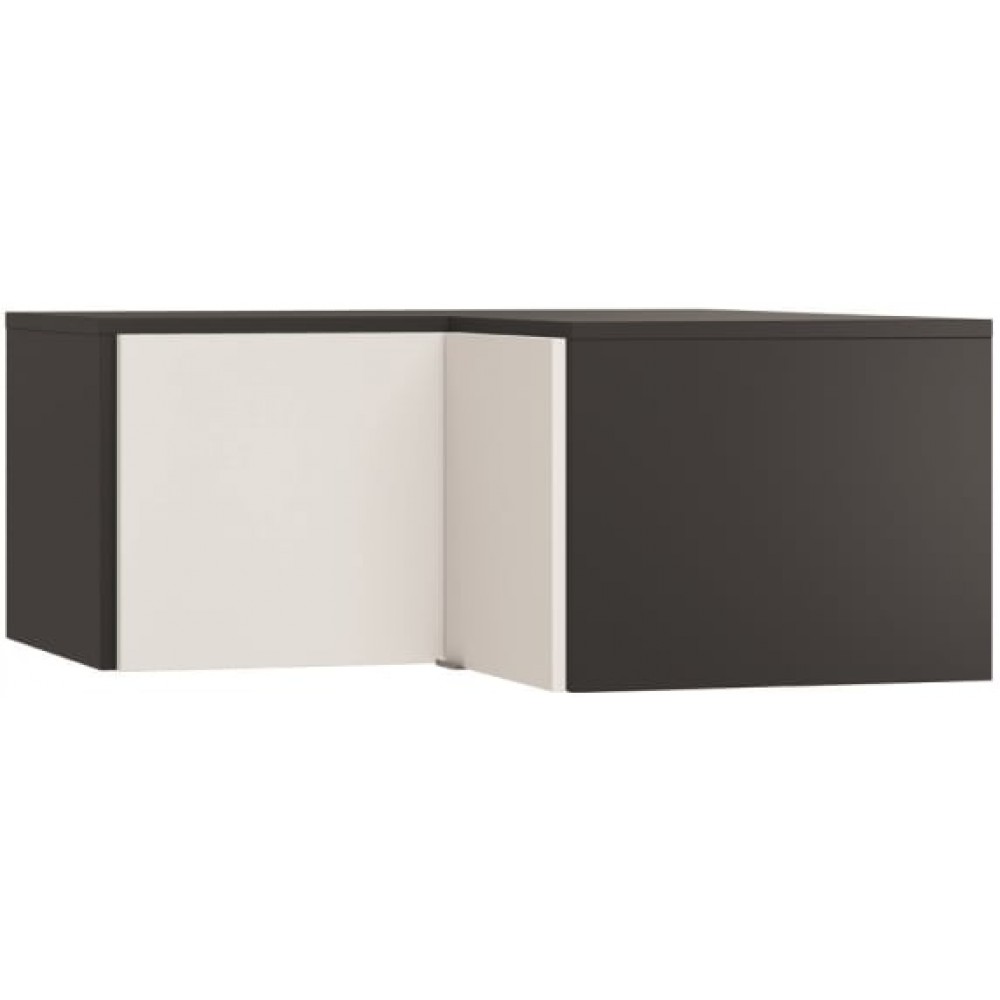 Πατάρι γωνιακής ντουλάπας Simple-Μαύρο - Λευκό