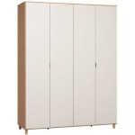 Ντουλάπα Simple τετράφυλλη 185x55x239