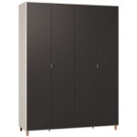 Ντουλάπα Simple τετράφυλλη 185x55x239