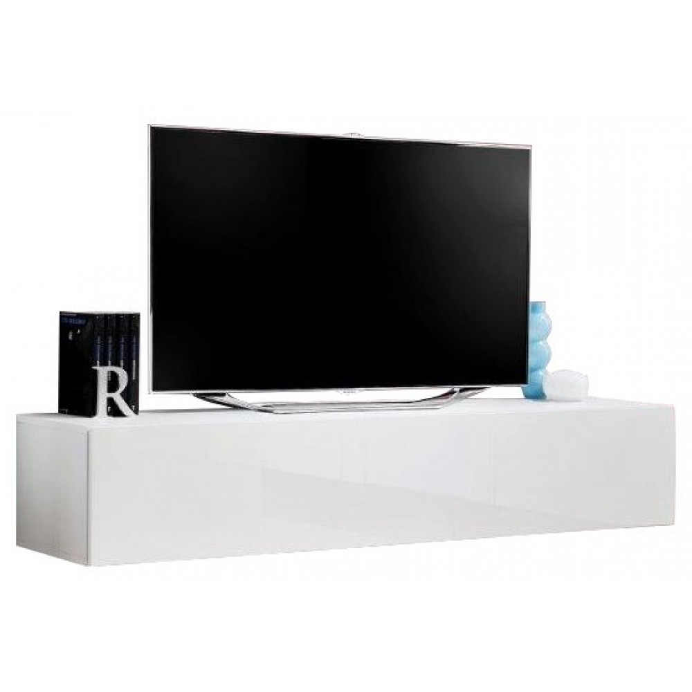 Κρεμαστό έπιπλο τηλεόρασης Fly IV-Λευκό