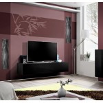 Κρεμαστό έπιπλο τηλεόρασης Fly IV-Μαύρο