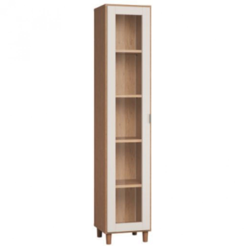 Βιτρίνα Simple-Φυσικό - Λευκό