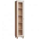 Βιτρίνα Simple-Φυσικό - Λευκό