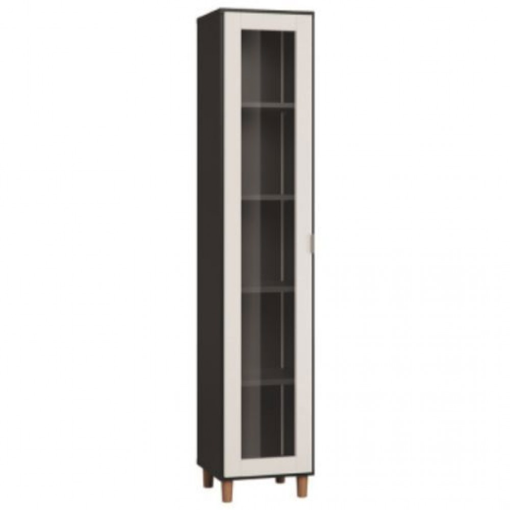 Βιτρίνα Simple-Μαύρο - Λευκό