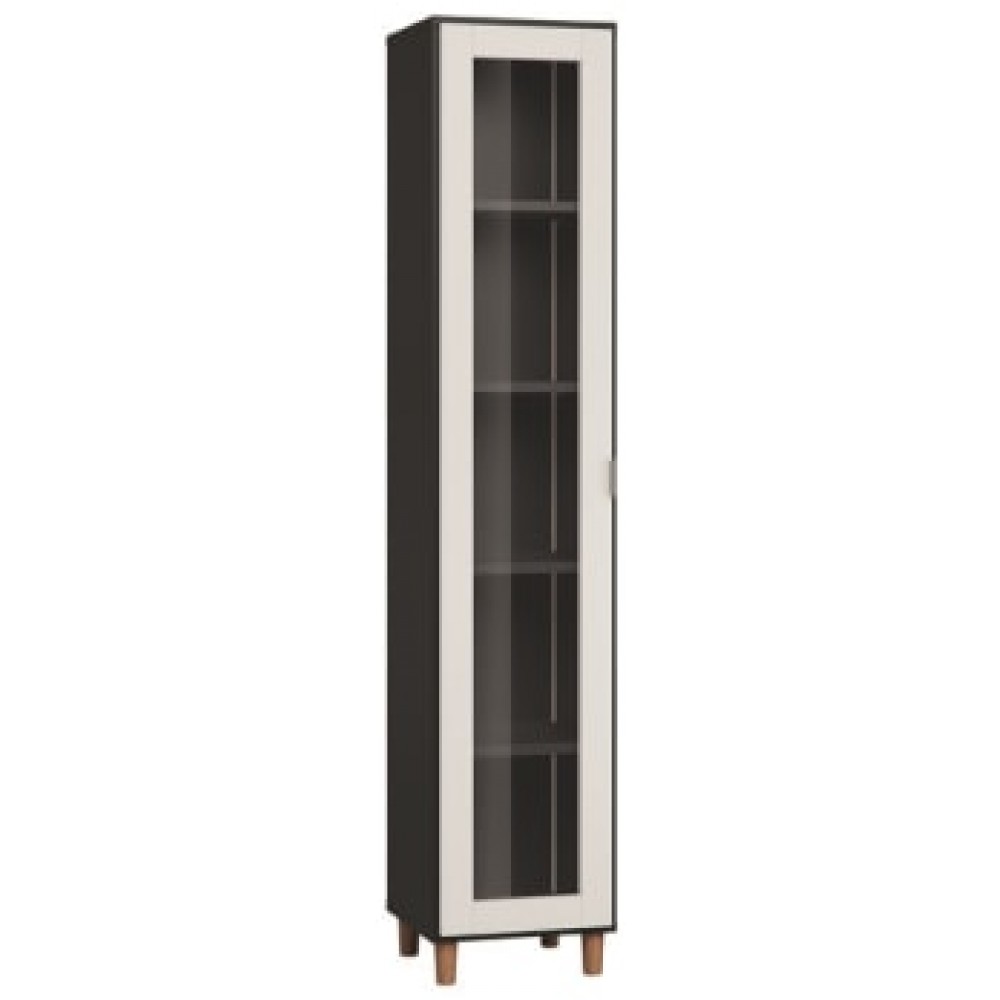 Βιτρίνα Simple-Μαύρο - Λευκό
