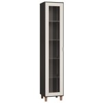 Βιτρίνα Simple-Μαύρο - Λευκό