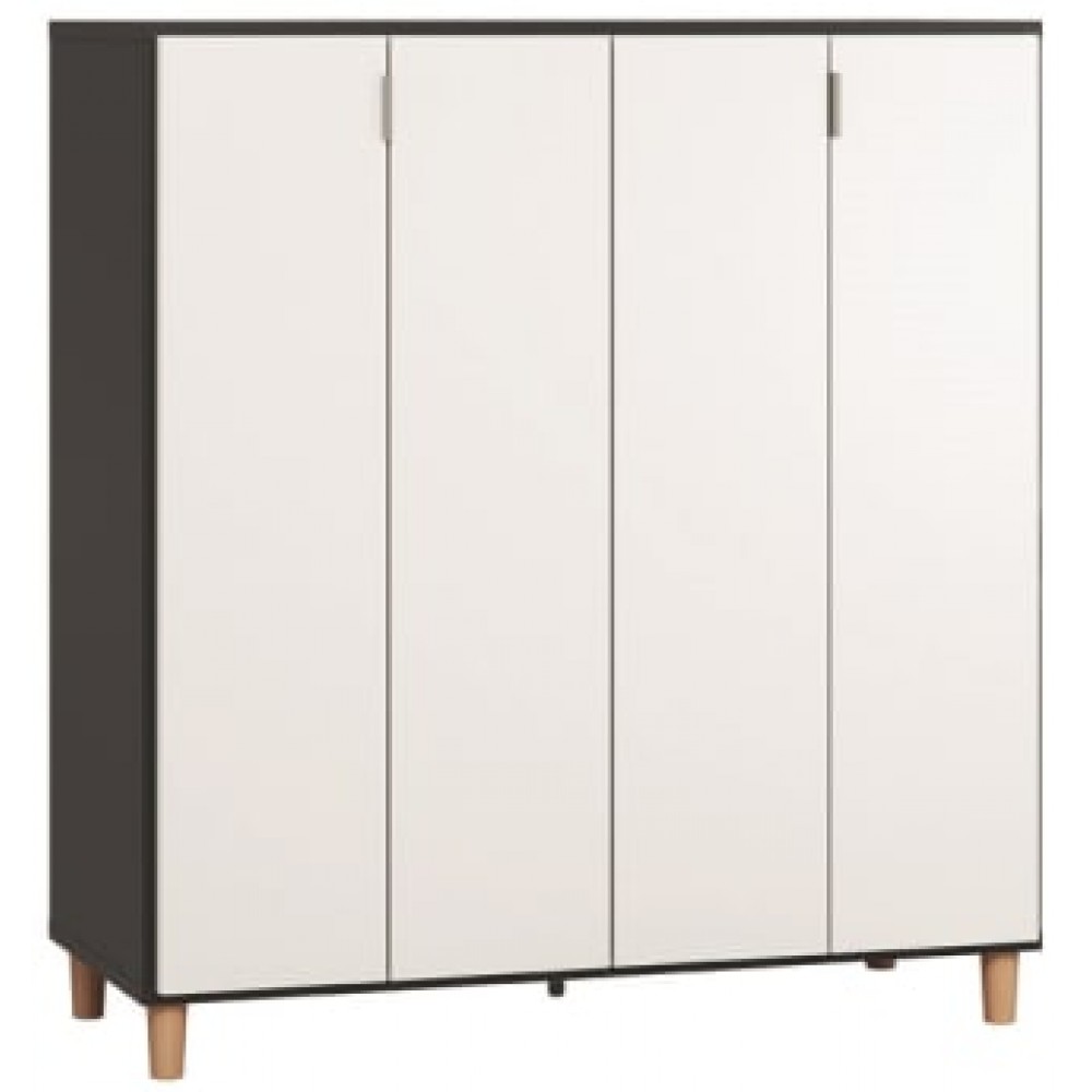 Σκευοθήκη Simple-Μαύρο - Λευκό