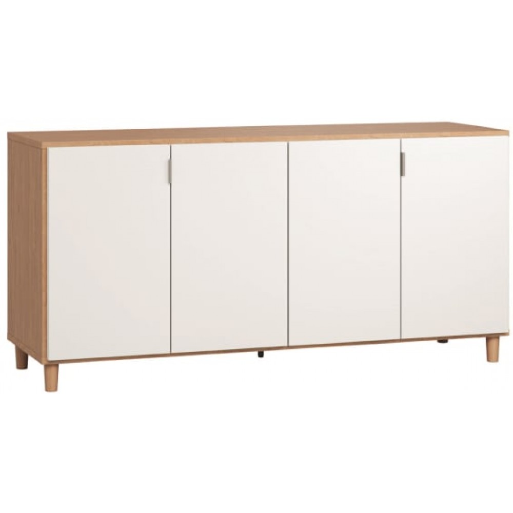 Μπουφές Simple-Φυσικό - Λευκό