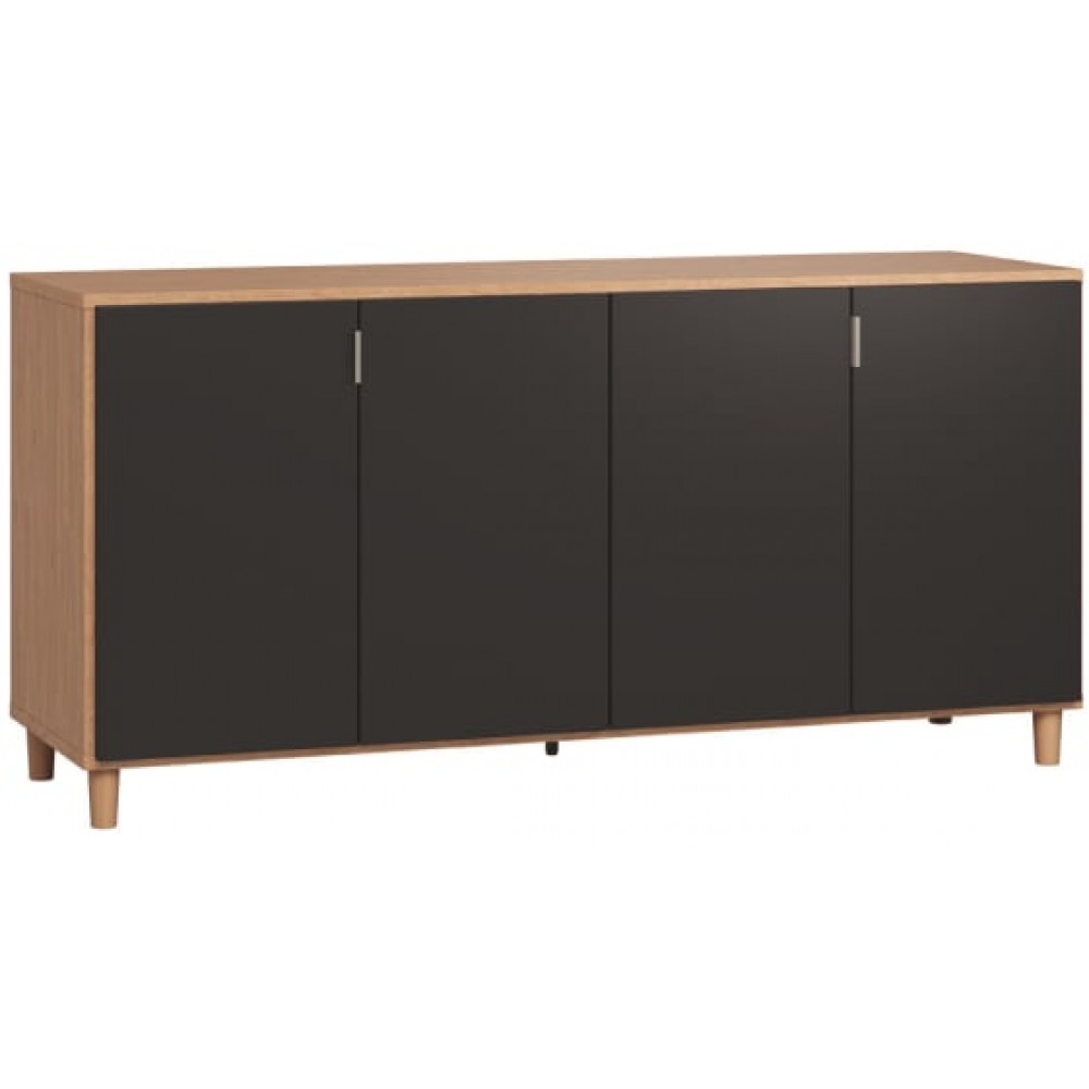 Μπουφές Simple-Φυσικό - Μαύρο