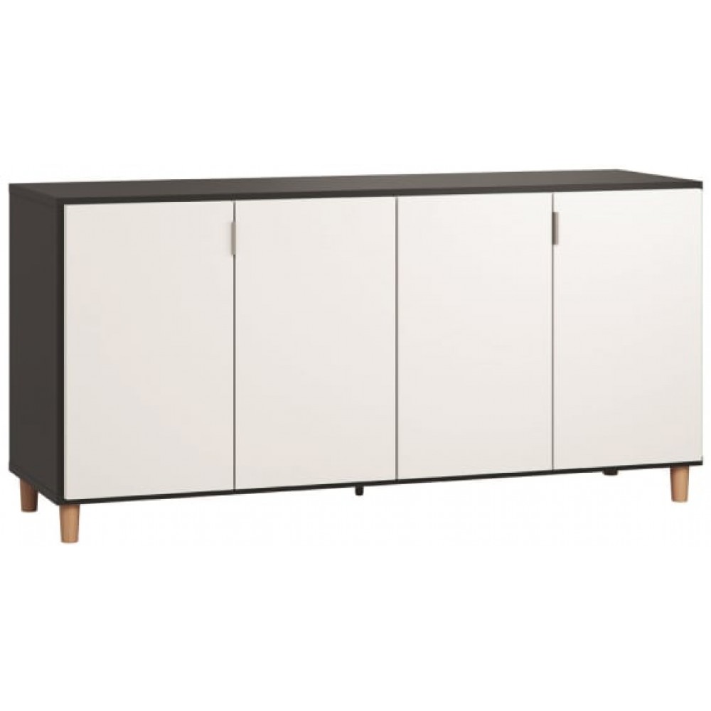 Μπουφές Simple-Μαύρο - Λευκό