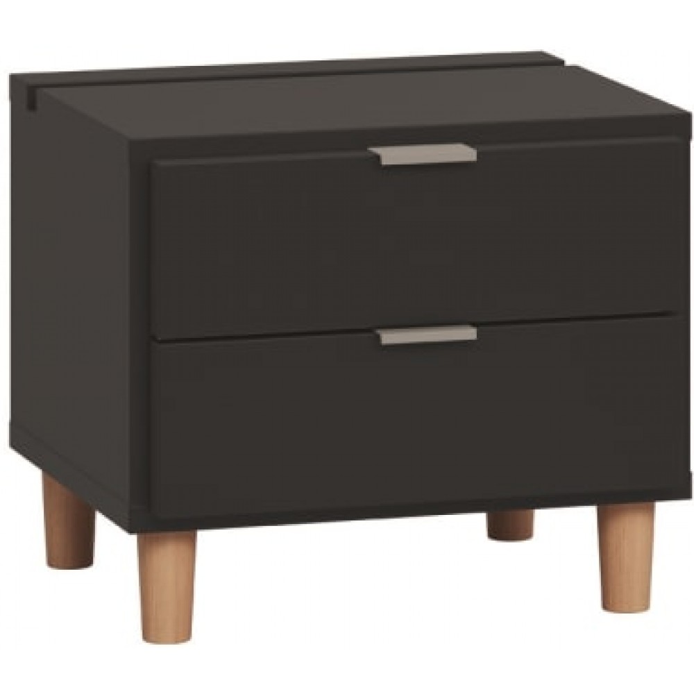 Κομοδίνο Simple-Μαύρο