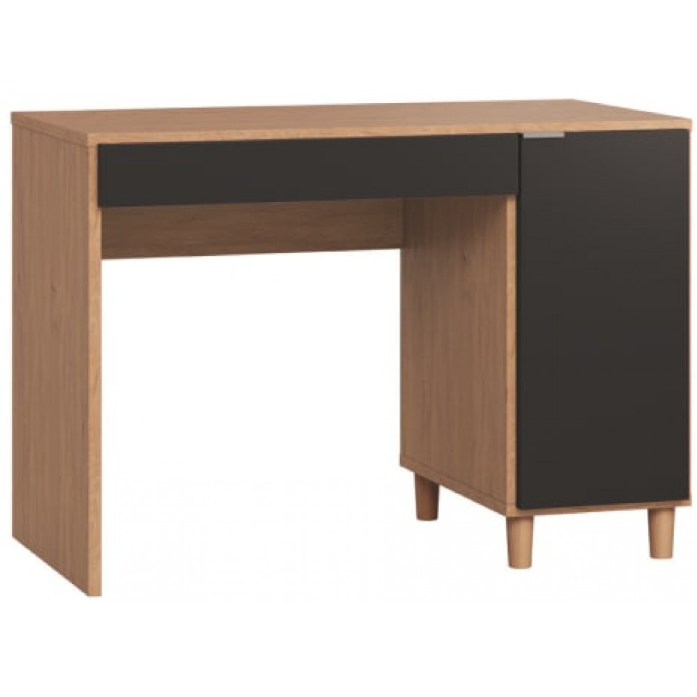 Γραφείο Simple 110-Φυσικό - Μαύρο