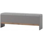 Υποπόδιο - Σκαμπό κρεβατιού Ludost-Φυσικό - Γκρι