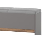 Υποπόδιο - Σκαμπό κρεβατιού Ludost-Φυσικό - Γκρι