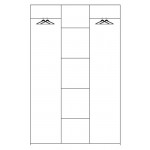 Ντουλάπα Olavo τρίφυλλη