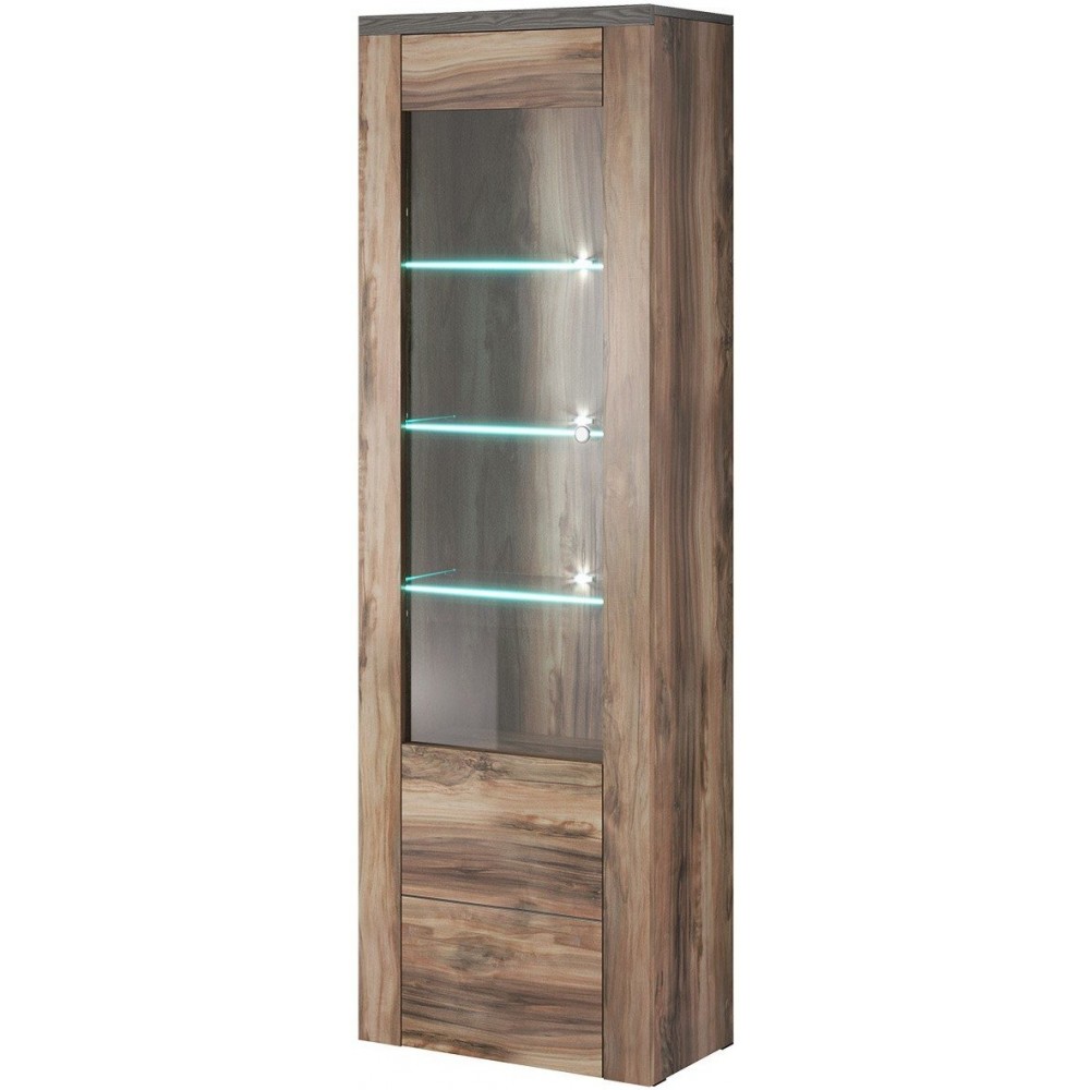 Βιτρίνα Lark 5-Φυσικό Σκούρο