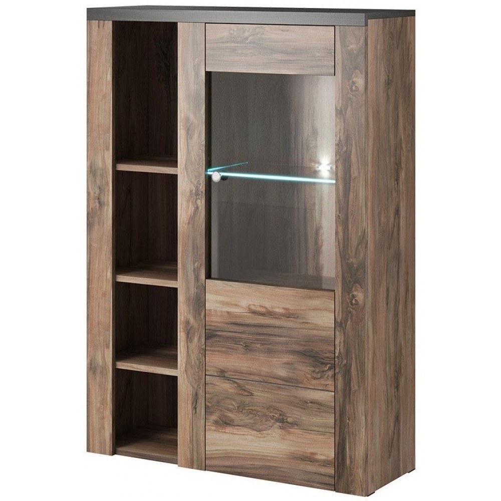 Βιτρίνα Lark 44-Φυσικό Σκούρο