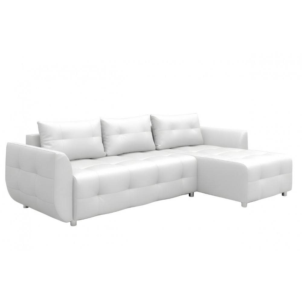 Γωνιακός καναπές Marten-Λευκό 238x150x88