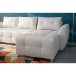 Γωνιακός καναπές Marten-Λευκό 238x150x88