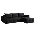 Γωνιακός καναπές Marten-Μαύρο 238x150x88