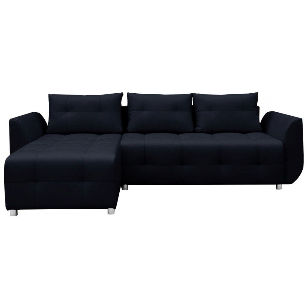 Γωνιακός καναπές Marten-Μαύρο 238x150x88