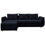 Γωνιακός καναπές Marten-Μαύρο 238x150x88