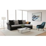 Γωνιακός καναπές Dimus-Μαύρο - γκρι 224x145x85