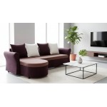 Γωνιακός καναπές Dimus-Καφέ 224x145x85
