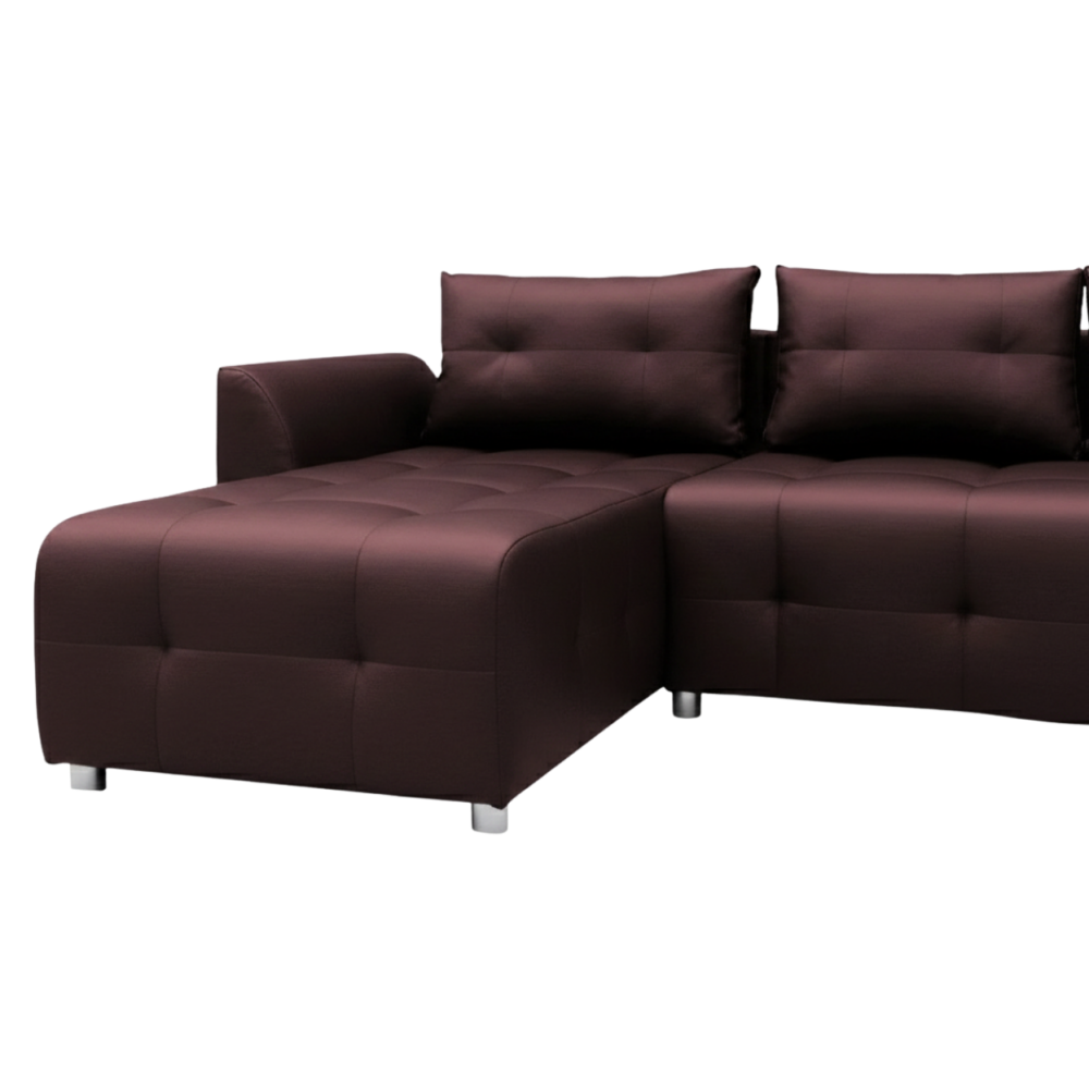 Γωνιακός καναπές Marten-Μπρονζέ 238x150x88