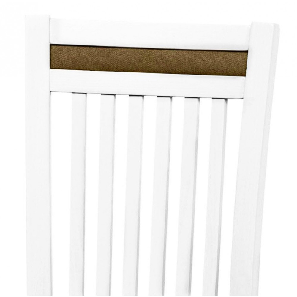 Καρέκλα Wallace-Λευκό - Καφέ