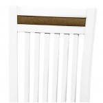 Καρέκλα Wallace-Λευκό - Καφέ