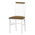 Καρέκλα Wallace-Λευκό - Καφέ