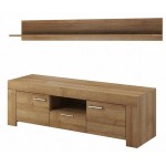 Έπιπλο τηλεόρασης Riviera με ράφι-Καφέ