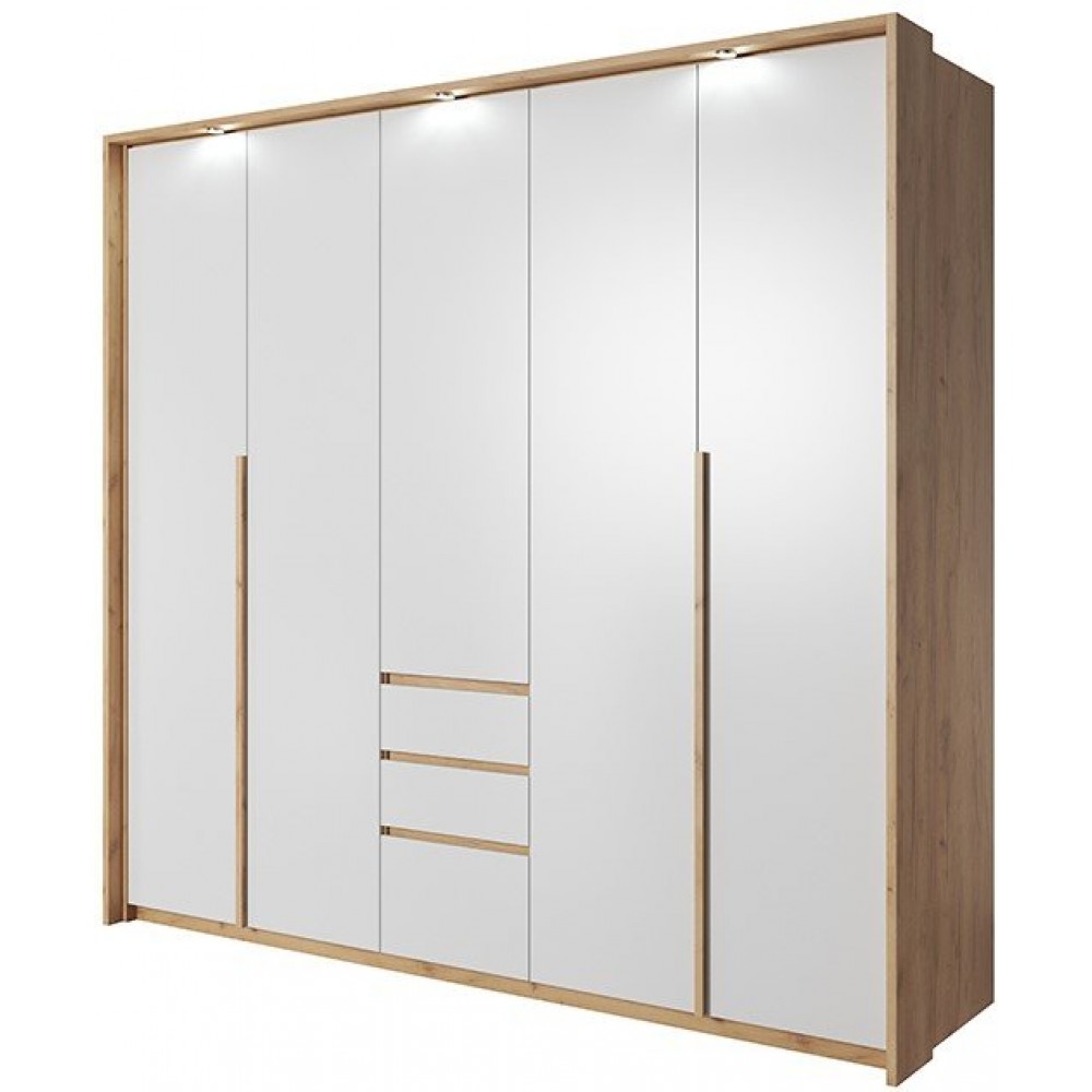 Ντουλάπα Sherio πεντάφυλλη 229.4x65x215.5