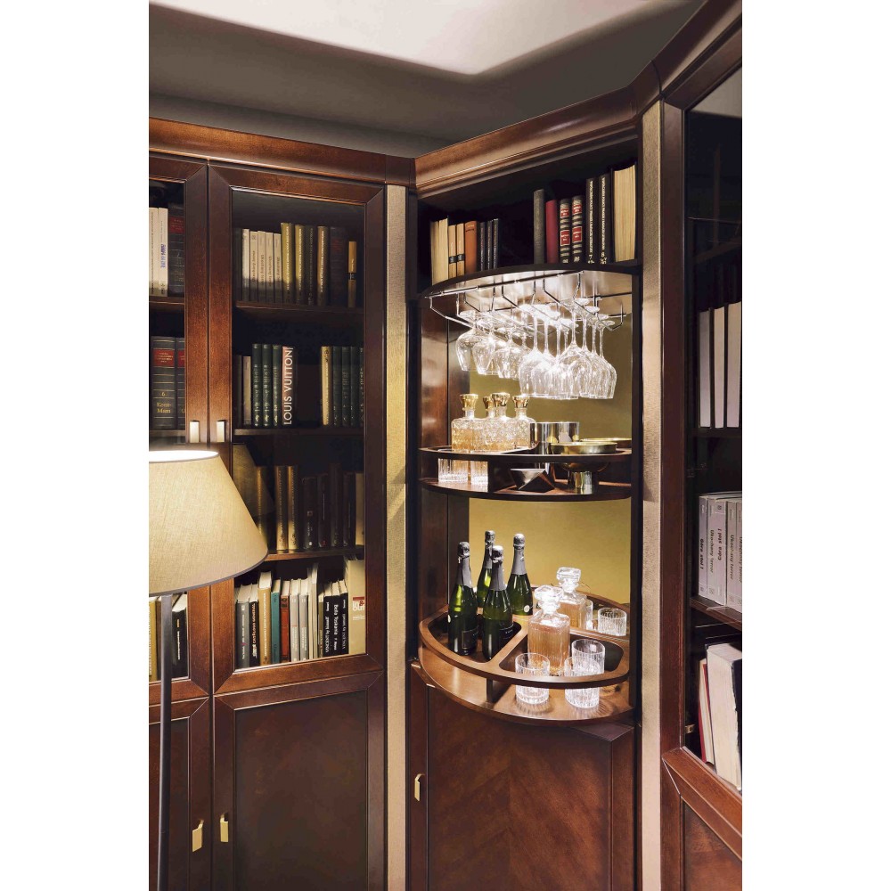 Έπιπλο μπαρ - βιβλιοθήκη Ligoria